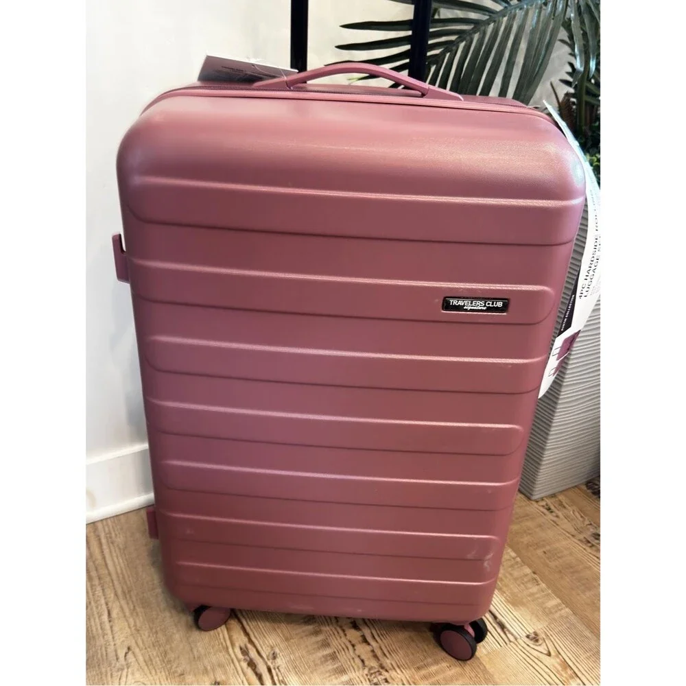 TRAVELERS CLUB AUSTIN 4 PIECE HARDSIDE LUGGAGE SET Luggage Set Wistful Mauve